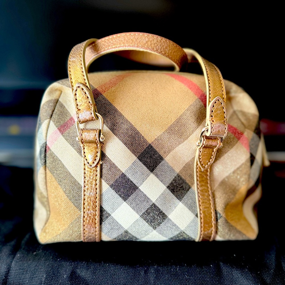 Plaid Tan and Brown Women's Bag